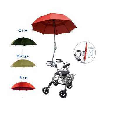 Rollator-Schirm "PROTECTOR" inkl. Befestigungs-Set, Regenschirm, Rollator