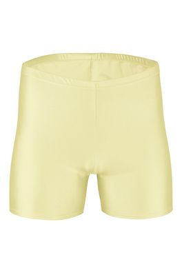 Herren Hotpant Creme Kurzradler Sporthose shorts kurze Hose stretch shiny