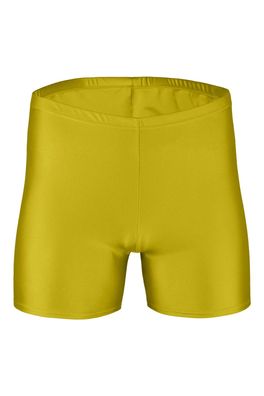 Herren Hotpant Gold Kurzradler Sporthose shorts kurze Hose stretch shiny