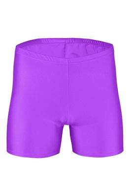 Herren Hotpant Lila Kurzradler Sporthose shorts kurze Hose stretch shiny