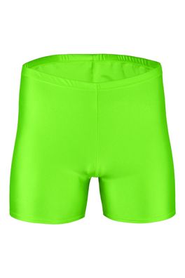 Herren Hotpant Neongrün Kurzradler Sporthose shorts kurze Hose stretch shiny