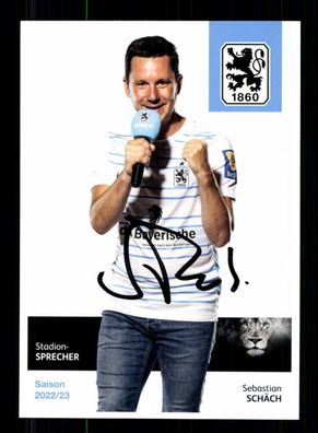 Sebastian Schäch Autogrammkarte TSV 1860 München 2022-23 Original Signiert