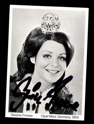 Gesine Froese Opal Miss Germany 1969 Original Signiert Model # BC 199643