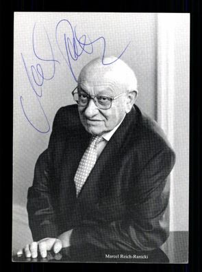 Marcel Reich Ranicki Autogrammkarte Original Signiert Schriftsteller # BC 199669