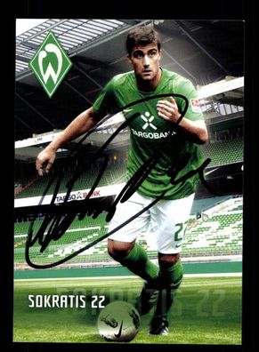 Sokratis Autogrammkarte Werder Bremen 2011-12 Original Signiert