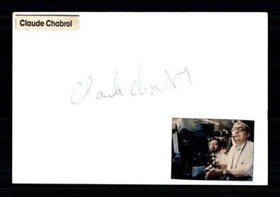 Claude Chabrol 1930-2010 Filmregisseur Frankreich Original Signiert # BC 199837