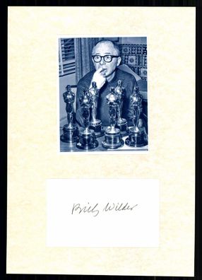 Billy Wilder 1906-2002 Filmregisseur USA Original Signiert # BC G 38511