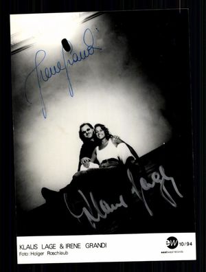 Klaus Lage und Irene Grandi Foto Original Signiert ## BC G 38745