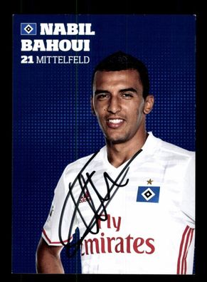 Nabil Bahoui Autogrammkarte Hamburger SV 2016-17 Original Signiert