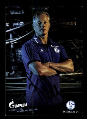 Jens Keller Autogrammkarte FC Schalke 04 2014-15 Original Signiert