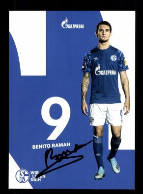 Benito Raman Autogrammkarte FC Schalke 04 2019-20 Original Signiert