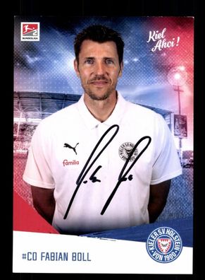 Fabian Boll Autogrammkarte Holstein Kiel 2019-20 Original Signiert