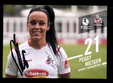 Peggy Nietgen Autogrammkarte 1 FC Köln 2019-2020 Original Signiert
