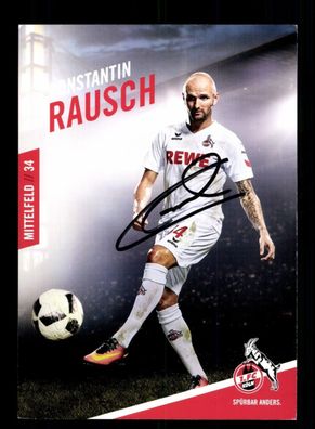 Konstantin Rausch Autogrammkarte 1 FC Köln 2016-17 Original Signiert