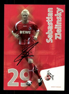 Sebastian Zielinsky Autogrammkarte 1 FC Köln 2009-10 Original Signiert