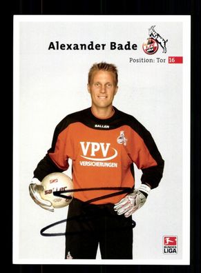 Alexander Bade Autogrammkarte 1 FC Köln 2002-03 Original Signiert