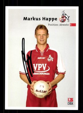 Markus Happe Autogrammkarte 1 FC Köln 2002-03 Original Signiert