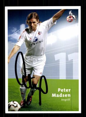 Peter Madsen Autogrammkarte 1 FC Köln 2005-06 Original Signiert