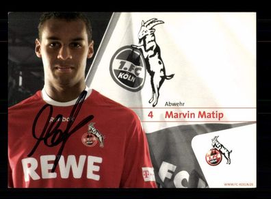 Marvin Matip Autogrammkarte 1 FC Köln 2008-09 Original Signiert
