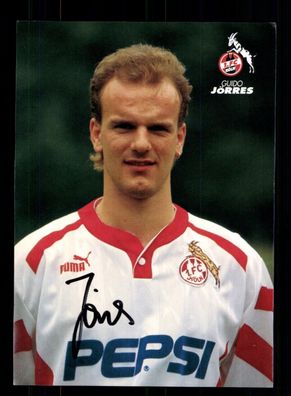 Guido Jörres Autogrammkarte 1 FC Köln 1993-94 Original Signiert