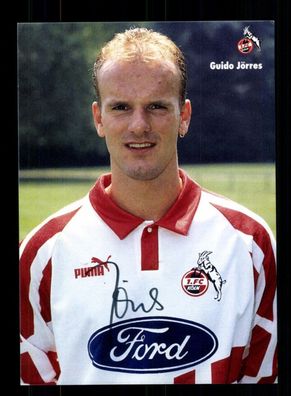 Guido Jörres Autogrammkarte 1 FC Köln 1994-95 Original Signiert