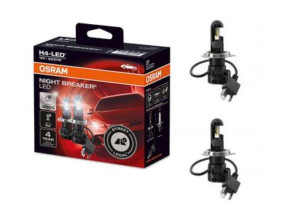 Osram H4 LED Night Breaker für runde Scheinwerfer VW Bus T3 StVZO Konform