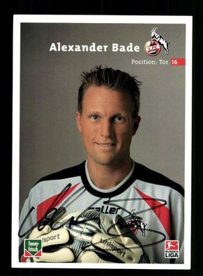 Alexander Bade Autogrammkarte 1 FC Köln 2003-04 2. Karte Original Signiert