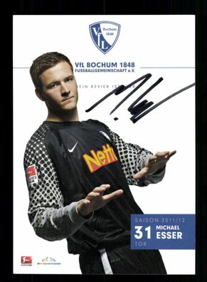 Michael Esser Autogrammkarte VFL Bochum 2011-12 Original Signiert