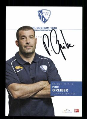 Peter Greiber Autogrammkarte VFL Bochum 2011-12 Original Signiert