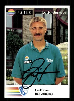 Ralf Zumdick Autogrammkarte VFL Bochum 1995-96 Original Signiert