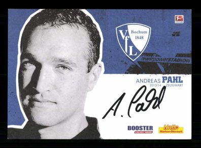 Andreas Pahl Autogrammkarte VFL Bochum 2013-14 Original Signiert