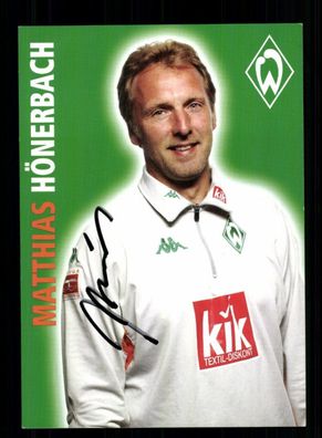 Matthias Hönerbach Autogrammkarte Werder Bremen 2005-06 Original Signiert
