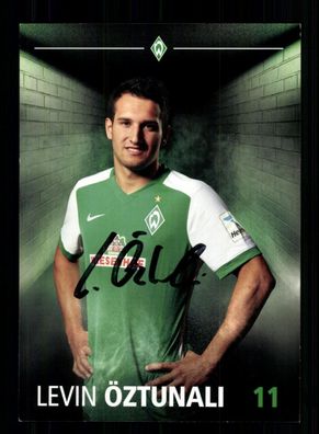 Levin Öztunali Autogrammkarte Werder Bremen 2015-16 Original Signiert