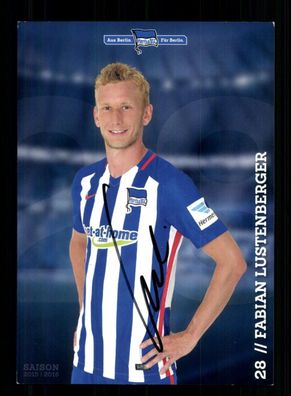 Fabian Lustenberger Autogrammkarte Hertha BSC Berlin 2015-16 Original Signiert