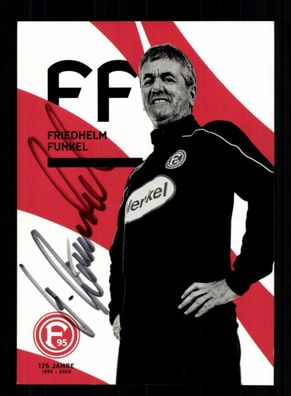 Friedhelm Funkel Autogrammkarte Fortuna Düsseldorf 2019-20 Original Signiert