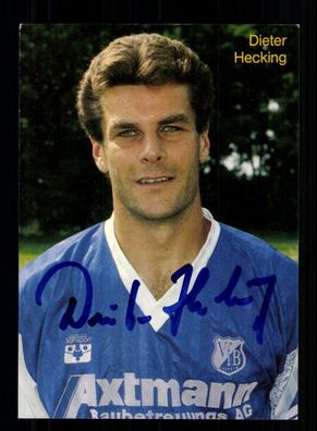Dieter Hecking Autogrammkarte VfB Leipzig 1992-93 Original Signiert