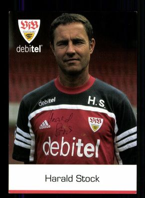 Harald Stock Autogrammkarte VFB Stuttgart 2000-01 Original Signiert