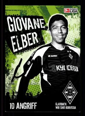 Giovane Elber Autogrammkarte Borussia Mönchengladbach 2005-06 Original Signiert