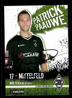 Patrick Paauwe Autogrammkarte Borussia Mönchengladbach 2006-07 Original