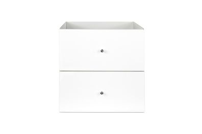 IKEA KALLAX Einsatz mit 2 Schubladen 33x33 cm passend für alle KALLAX Regale - weiß