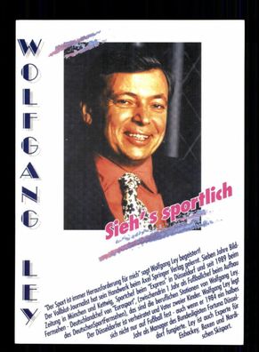 Wolfgang Ley Autogrammkarte Modedesigner Original Signiert # BC 199690