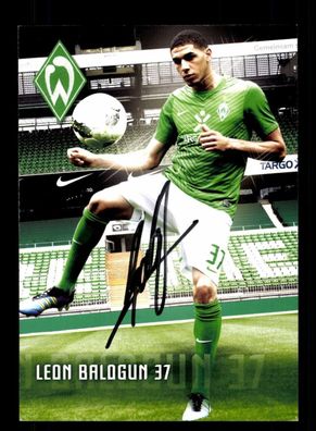 Leon Balogun Autogrammkarte Werder Bremen 2011-12 Original Signiert