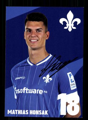 Mathias Honsak Autogrammkarte SV Darmstadt 98 2021-22 Original Signiert
