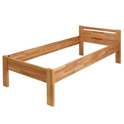 Krok Wood Bett SISI Buche massivholz geölt Seniorenbett Einzelbett Komfortbett