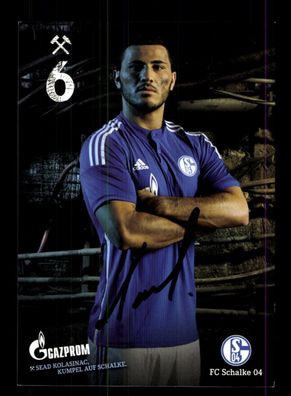 Sead Kolasinac Autogrammkarte FC Schalke 04 2014-15 Original Signiert
