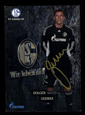 Holger Gehrke FC Schalke 04 Traditionsmannschaft 2014-15 Original Signiert