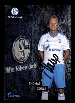 Thomas Kruse FC Schalke 04 Traditionsmannschaft 2014-15 Original Signiert