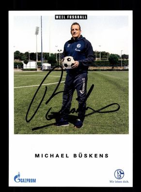 Michael Büskens Autogrammkarte FC Schalke 04 2018-19 Original Signiert