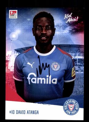 David Atanga Autogrammkarte Holstein Kiel 2019-20 Original Signiert