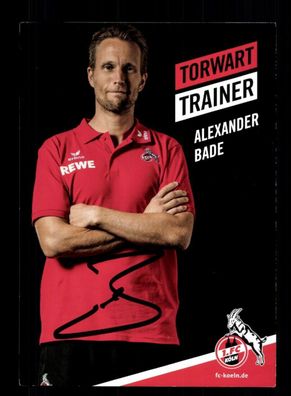 Alexander Bade Autogrammkarte 1 FC Köln 2014-15 Original Signiert
